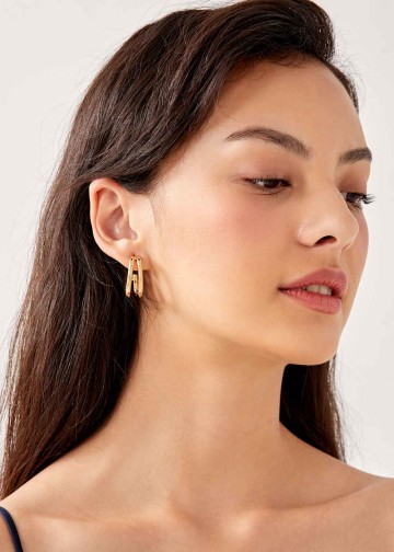 Audrey Double Hoop Earrings