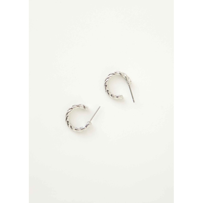 Adelaide Silver Hoop Earrings