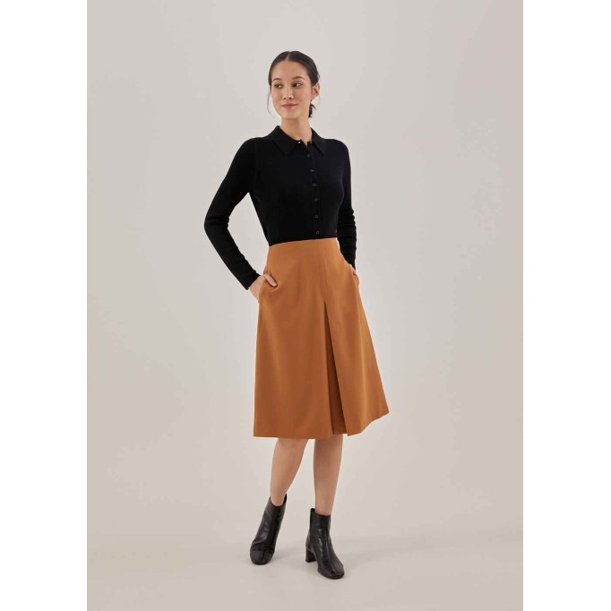 Delanie A-line Midi Skirt