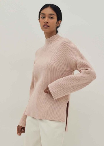 Kimberly Mock Neck Relaxed Sweater