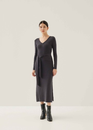 Issie Knit Column Midi Dress
