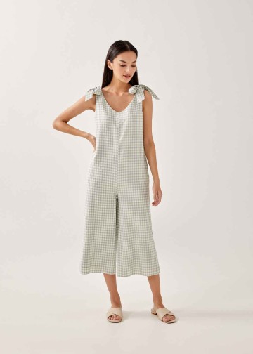 Mynor Gingham Relaxed Jumpsuit