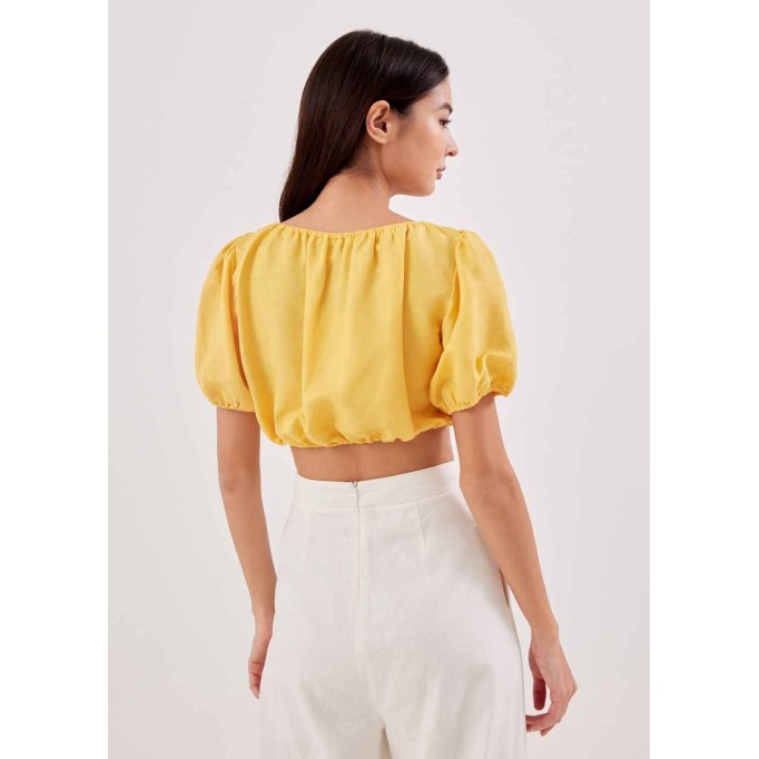 Betsy Puff Sleeve Crop Top