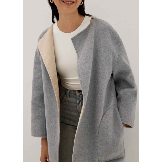 Delanie Double-faced Wool Blend Coat