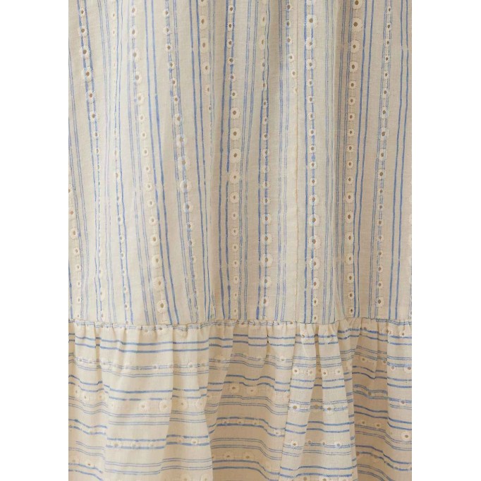 Camilla Striped Broderie Panel Dress
