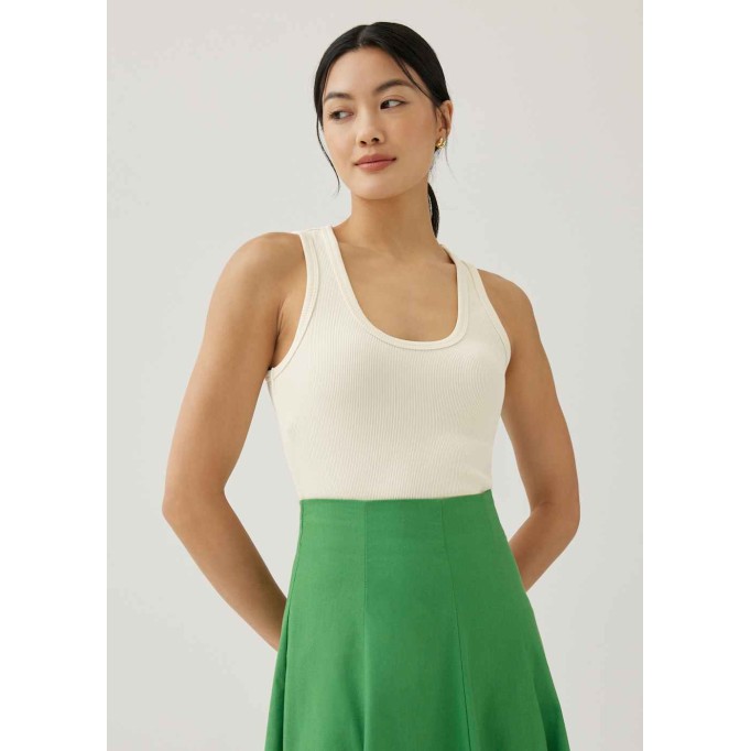 Fenna Ribbed Jersey Top