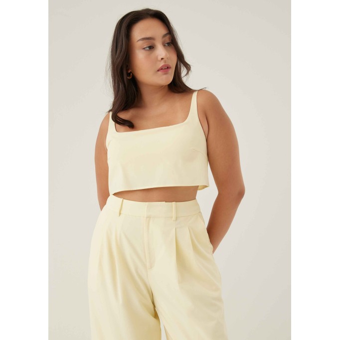 Veera Padded Cropped Tank Top