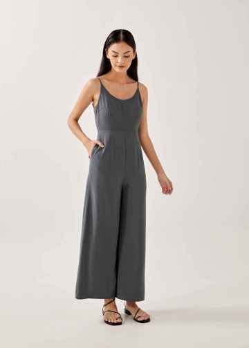 Adriena Padded Strappy Back Jumpsuit