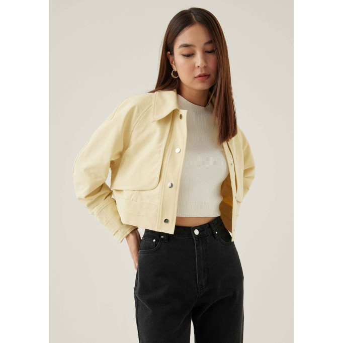 Mackie Collared Crop Trench