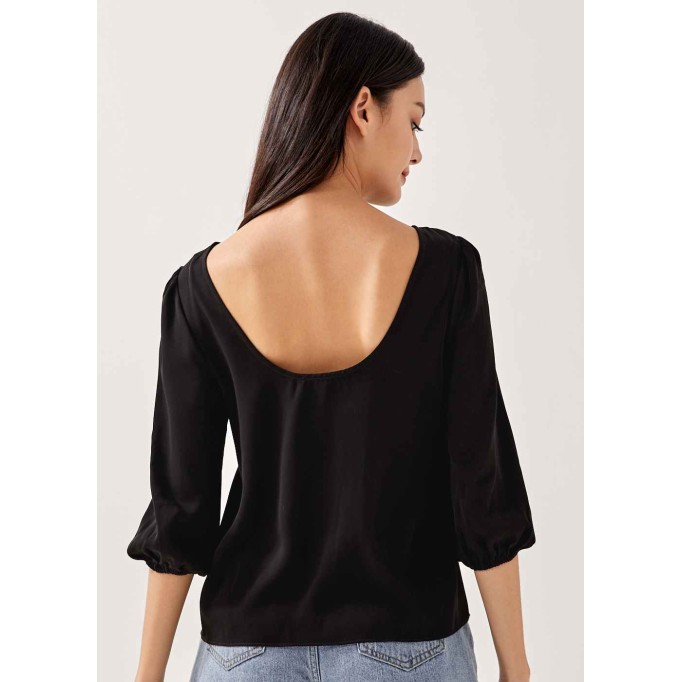 Garie Low Back Relaxed Blouse