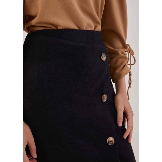 Sabrine Button Down Column Skirt