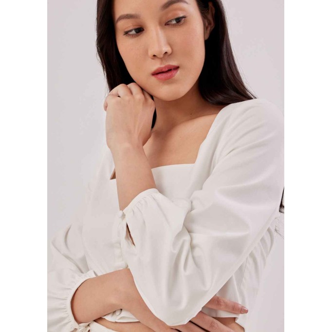 Lillet Button Down Puff Sleeve Top