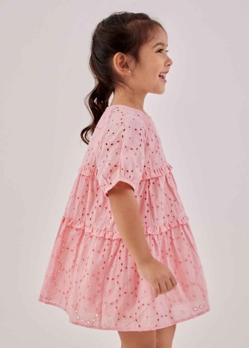 Ronnie Broderie Tiered Frill Dress