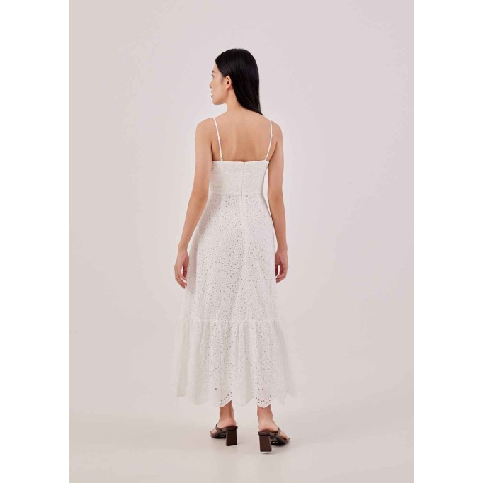Wilma Broderie Tiered Dress