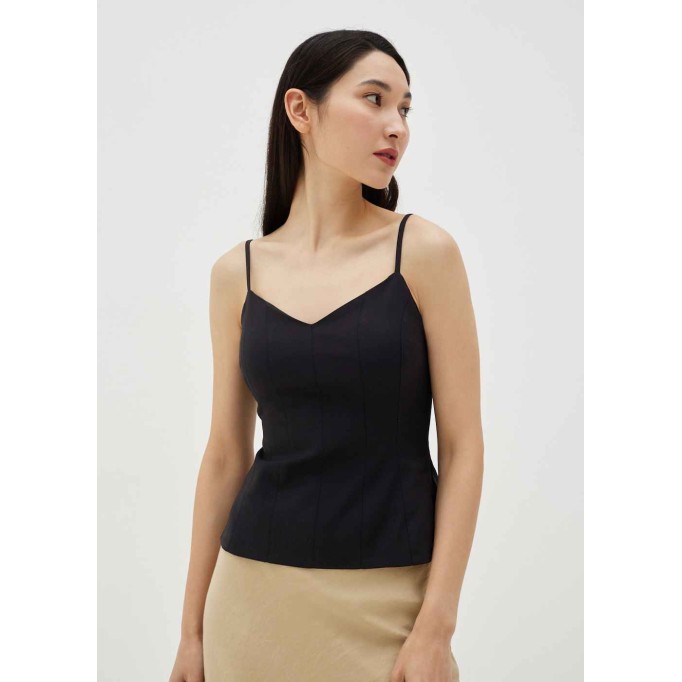 Giada Bustier Panelled Padded Top