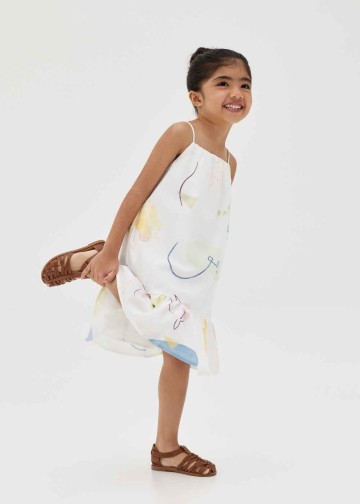 Rico Tiered Flare Dress in Summer Playthings