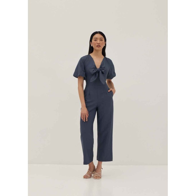 Calissa Padded Tie Front Jumpsuit