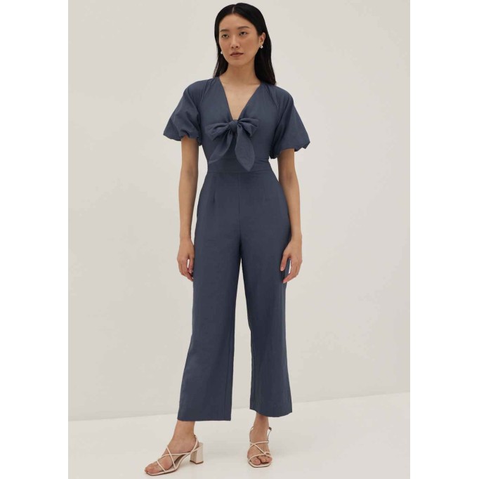 Calissa Padded Tie Front Jumpsuit