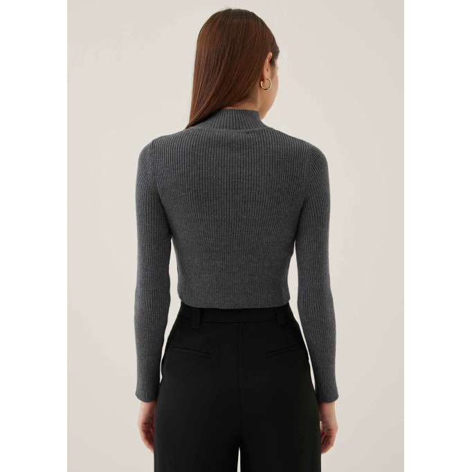 Alayna Knit Turtleneck Crop Sweater