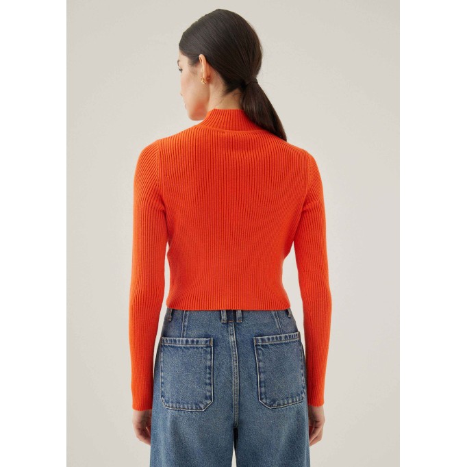 Alayna Knit Turtleneck Crop Sweater